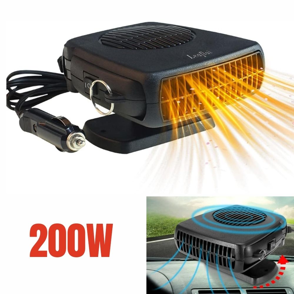 12V Ceramic Car Heater with Adjustable Heat Settings – Portable 150W/300W Auto Heater for Winter Comfort 2
