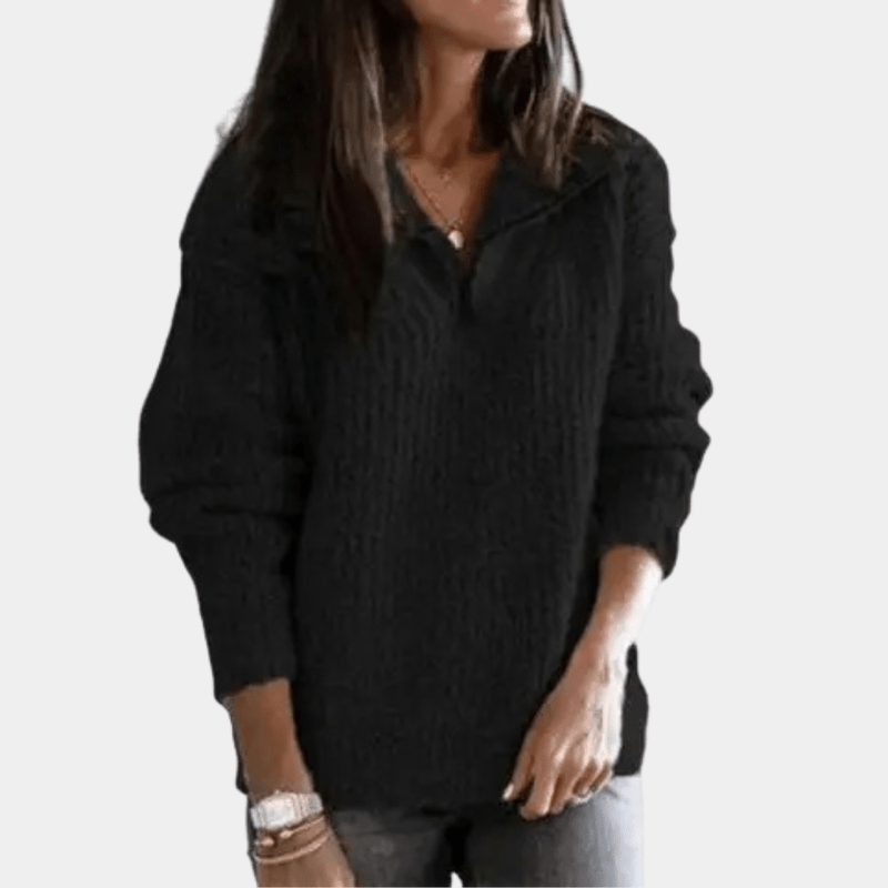 Bonjour MelbourneSWEATERAdrianna - Stylish Women's Half-Zip Sweater for Ultimate Comfort