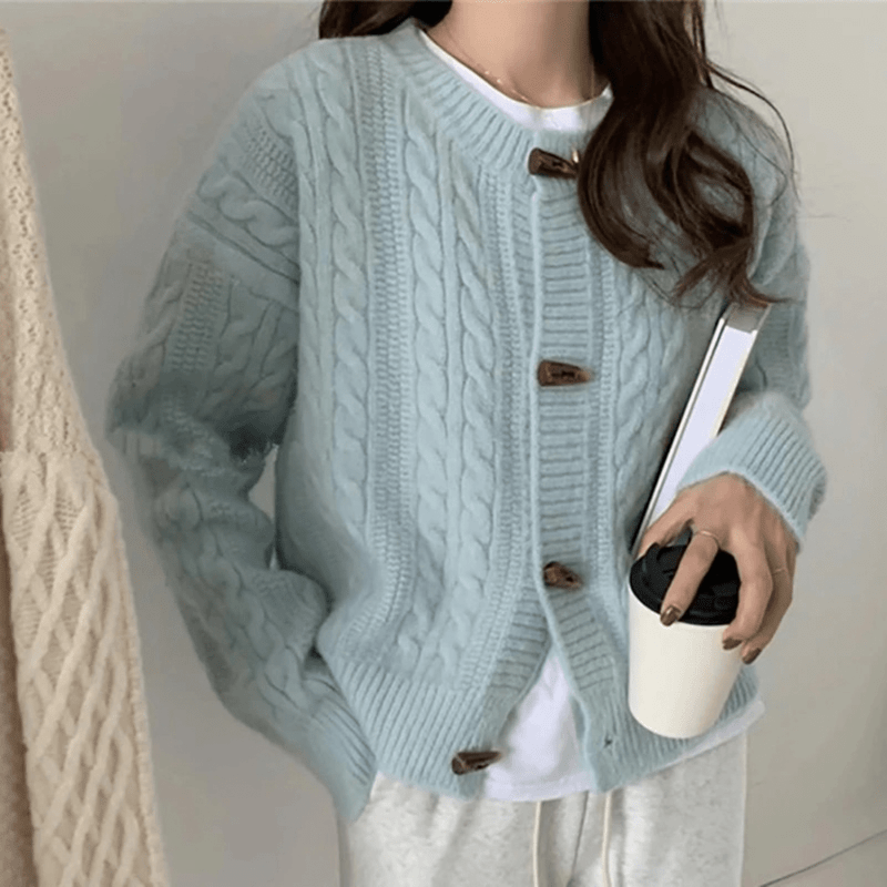 Bonjour MelbourneSWEATERAmaya - Chic Vintage Knitted Cardigan for Enduring Elegance