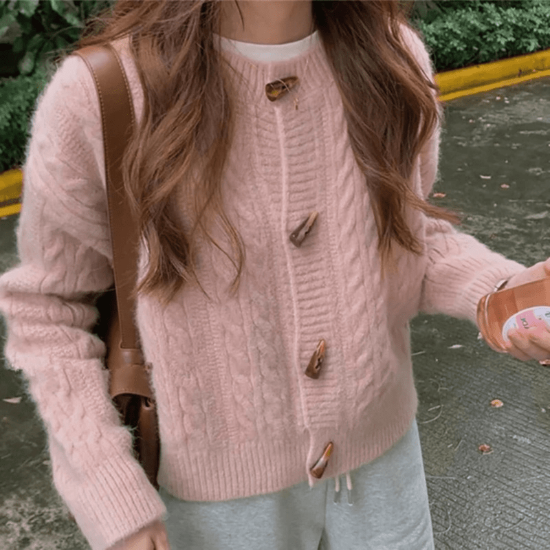 Bonjour MelbourneSWEATERAmaya - Chic Vintage Knitted Cardigan for Enduring Elegance