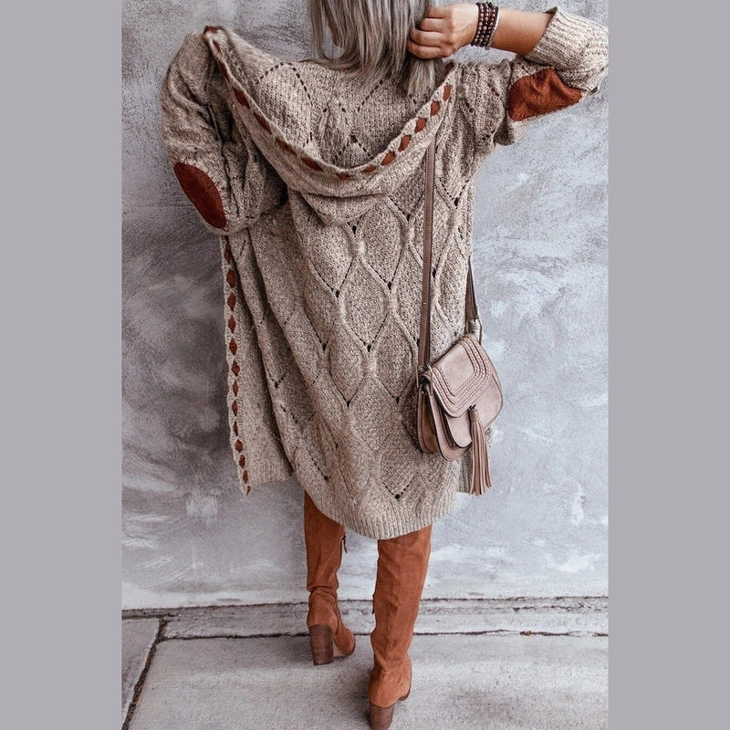 Bonjour Melbournewomen Hoodie SweaterBoho Oversized Crochet Cardigan for Cozy, Lightweight Comfort