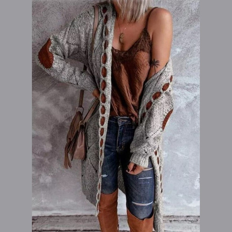 Bonjour Melbournewomen Hoodie SweaterBoho Oversized Crochet Cardigan for Cozy, Lightweight Comfort