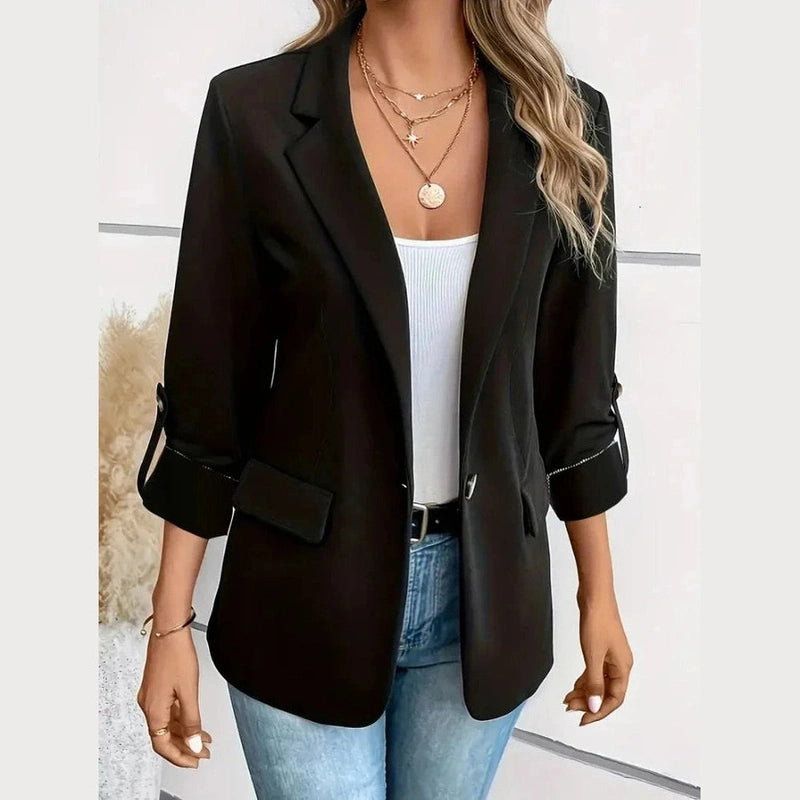 Bonjour Melbourne-Celeste - Chic Long Sleeve Cardigan for Women