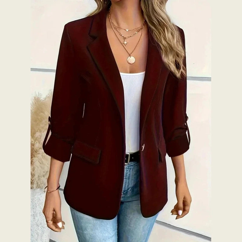 Bonjour Melbourne-Celeste - Chic Long Sleeve Cardigan for Women