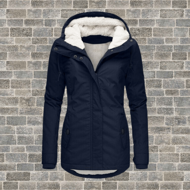 Bonjour Melbourne-Charlotte - Chic Cotton Jacket with Lamb Wool Blend