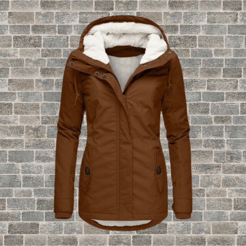 Bonjour Melbourne-Charlotte - Chic Cotton Jacket with Lamb Wool Blend