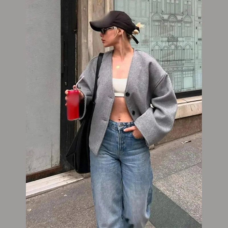 Bonjour MelbourneSweaterChloe - Stylish Oversized Blazer for Effortless Minimalist Comfort