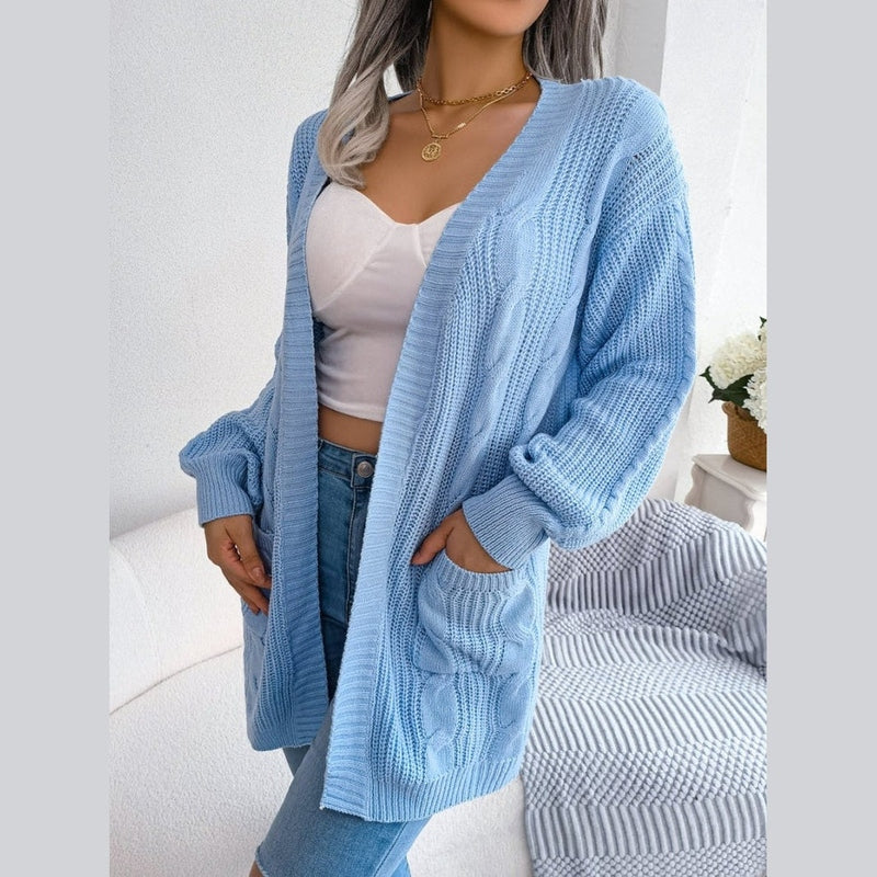 Bonjour MelbournesweaterChloe - Stylish Solid Knit Cardigan for Effortless Casual Elegance