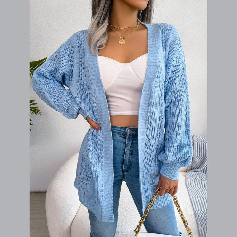 Bonjour MelbournesweaterChloe - Stylish Solid Knit Cardigan for Effortless Casual Elegance
