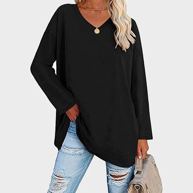 Bonjour MelbourneWomen's TopsElegant Long Sleeve Women's Top - Versatile Blouse for All Seasons