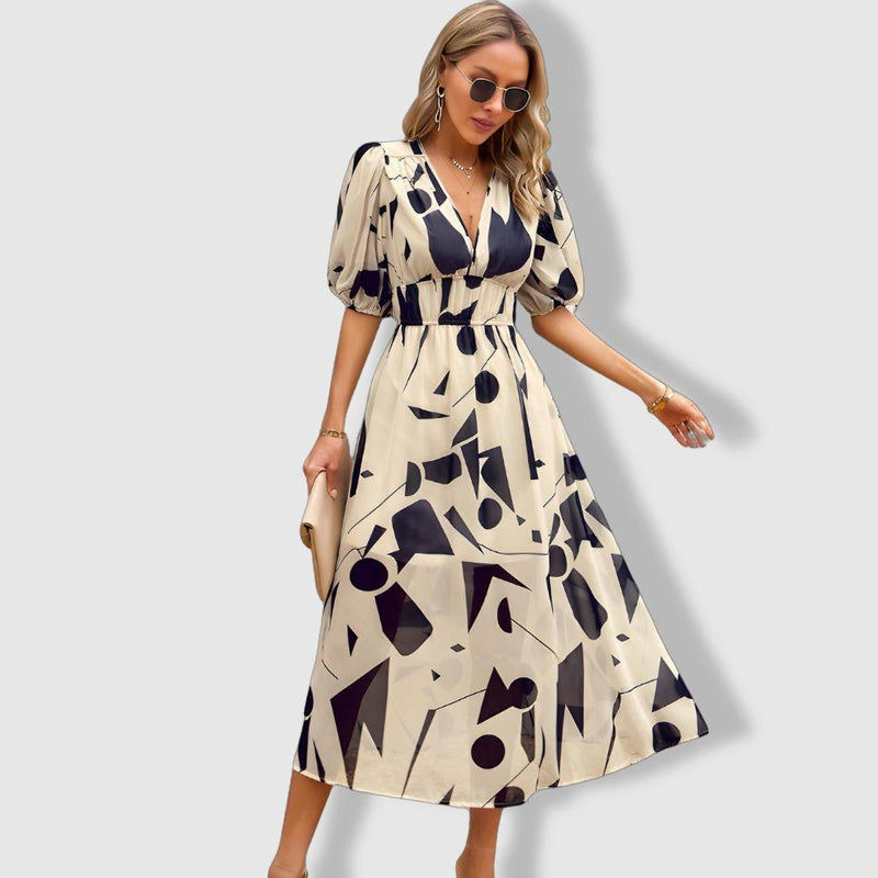 Bonjour MelbourneWomen's DressesElegant Women's V-Neck Black Dress - Perfect for Every Occasion