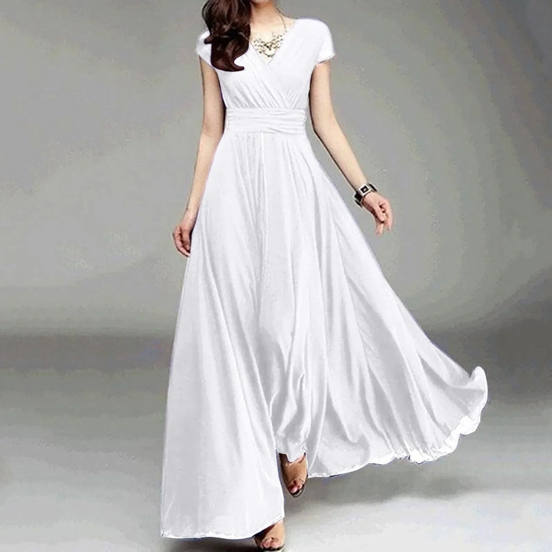 Bonjour MelbourneMaxi DressesElegant Women's White Summer Maxi Dress for Effortless Style