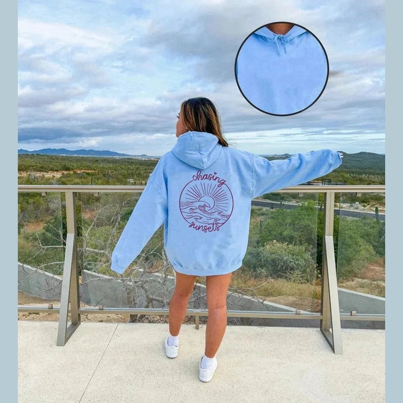 Bonjour MelbourneEloise - Women's Hooded Velvet Sweatshirt