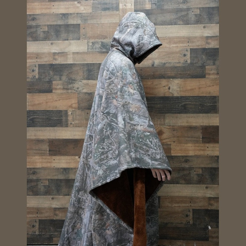 Bonjour MelbourneHoodiesLuxurious Fleece Hooded Poncho for Unmatched Comfort