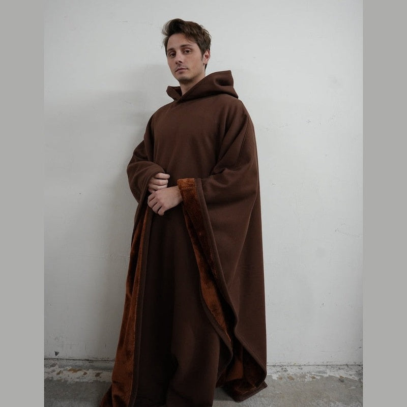Bonjour MelbourneHoodiesLuxurious Fleece Hooded Poncho for Unmatched Comfort