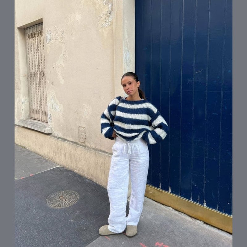 Bonjour MelbourneSweaterIsabel - Stylish Striped Sweater for Ultimate Warmth and Comfort