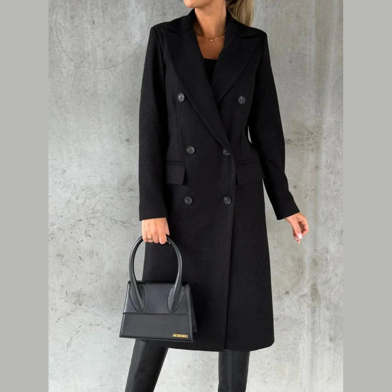 Bonjour Melbourne-Isolde - Chic Long Sleeve Coat for Women