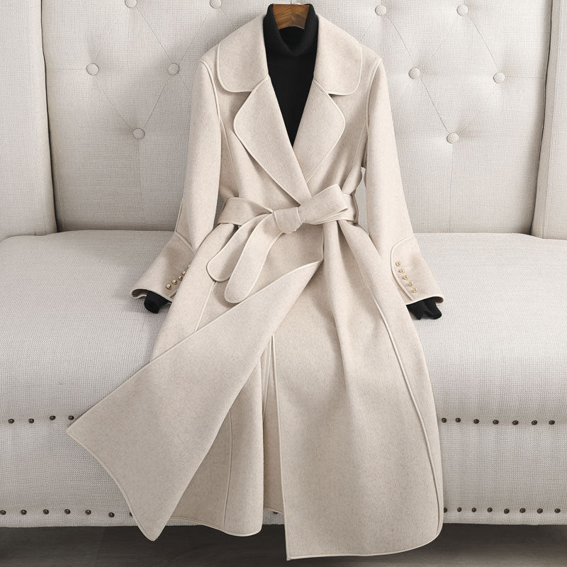 Bonjour Melbourne-Juliette - Luxurious Wool Wrap Coat for Sophisticated Winter Elegance
