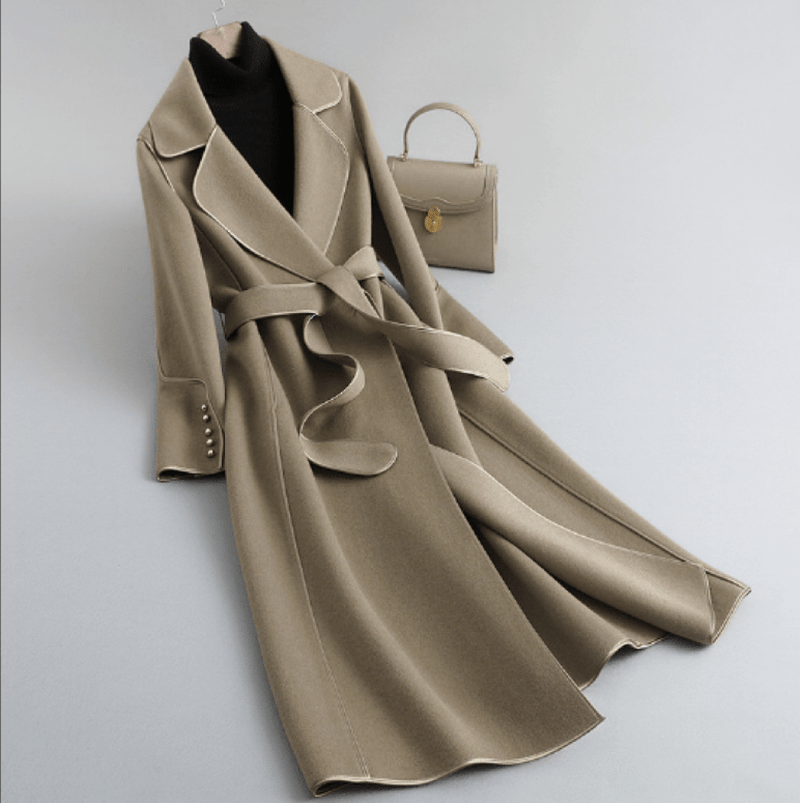 Bonjour Melbourne-Juliette - Luxurious Wool Wrap Coat for Sophisticated Winter Elegance