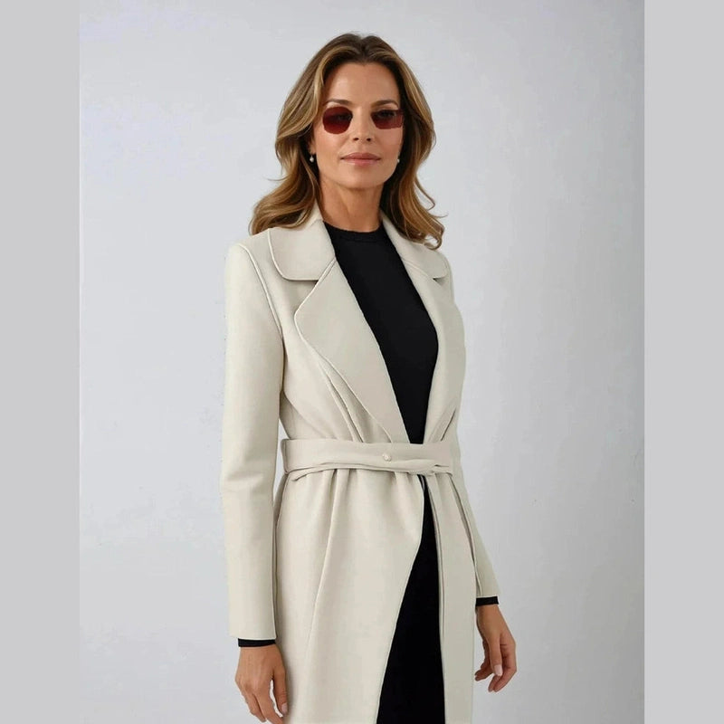 Bonjour Melbourne-Juliette - Luxurious Wool Wrap Coat for Sophisticated Winter Elegance