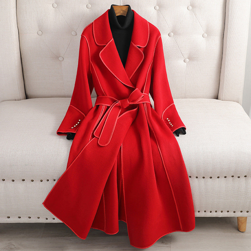 Bonjour Melbourne-Juliette - Luxurious Wool Wrap Coat for Sophisticated Winter Elegance
