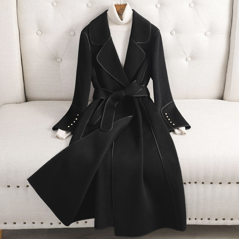 Bonjour Melbourne-Juliette - Luxurious Wool Wrap Coat for Sophisticated Winter Elegance
