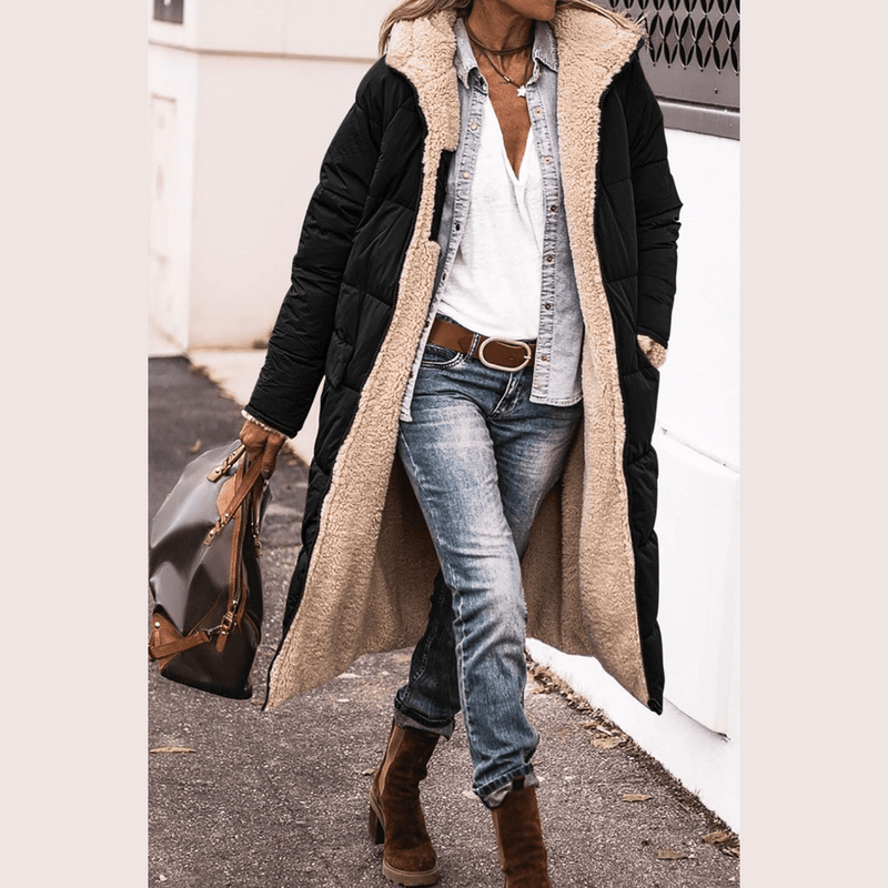 Bonjour Melbourne-Karina - Chic Reversible Cape for Versatile Fashion