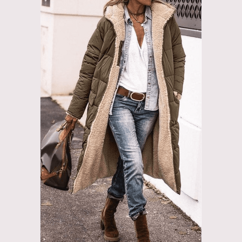 Bonjour Melbourne-Karina - Chic Reversible Cape for Versatile Fashion