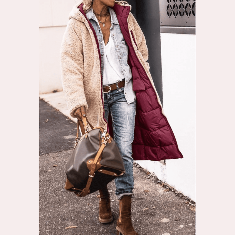 Bonjour Melbourne-Karina - Chic Reversible Cape for Versatile Fashion