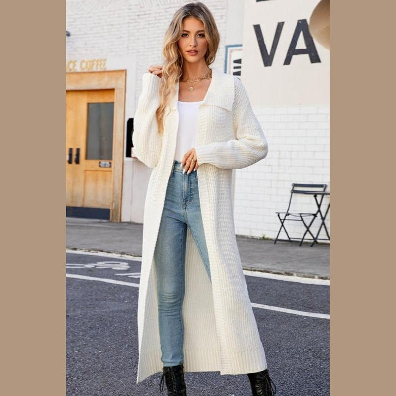 Bonjour Melbournelong SweaterLange - Chic Acrylic Cardigan for Cozy and Stylish Comfort