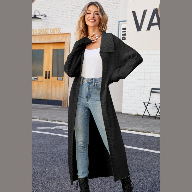 Bonjour Melbournelong SweaterLange - Chic Acrylic Cardigan for Cozy and Stylish Comfort