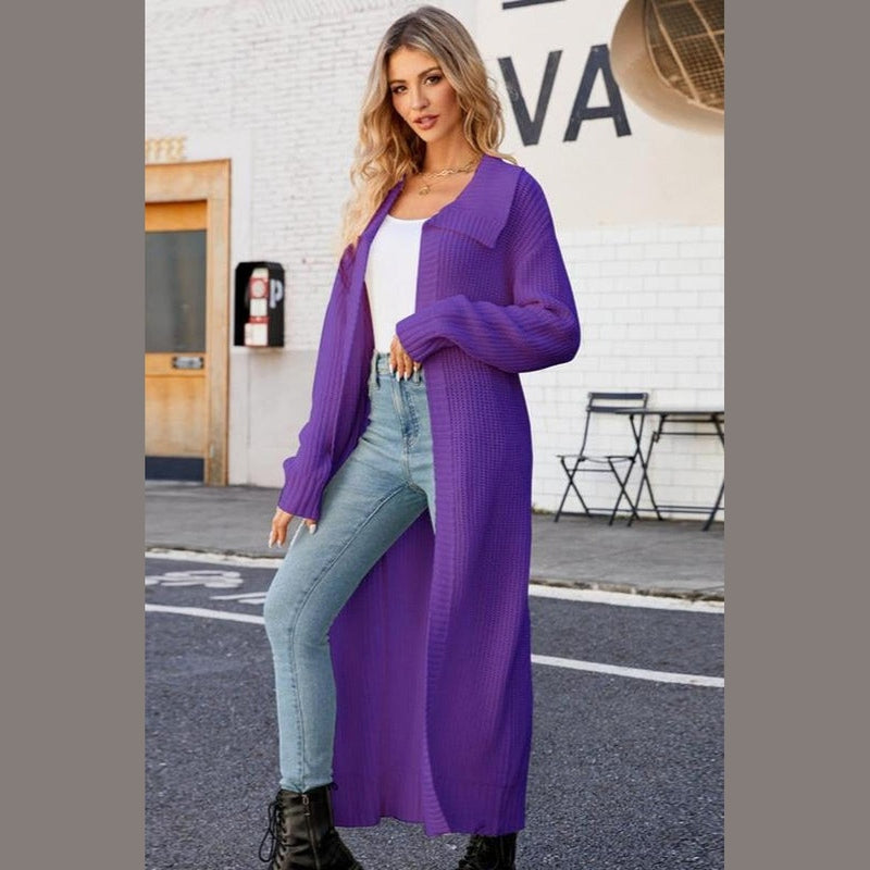 Bonjour Melbournelong SweaterLange - Chic Acrylic Cardigan for Cozy and Stylish Comfort