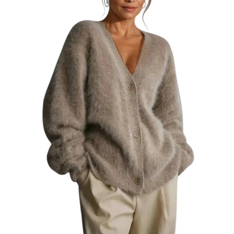 Lily - Opulent Cardigan with Fur Lining