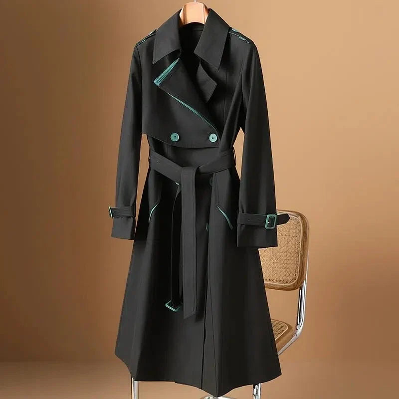 Bonjour Melbourne-Noor - Double Breasted Long Windbreaker