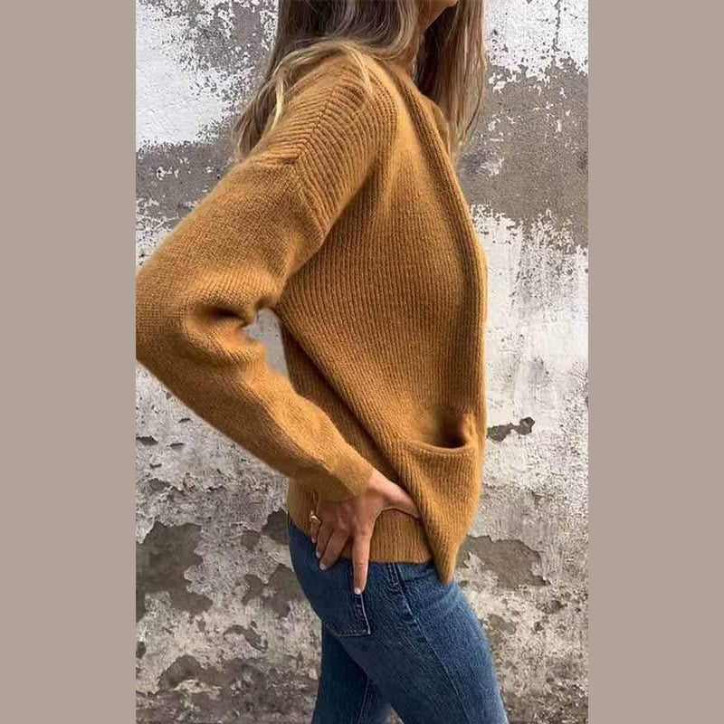 Bonjour Melbourne-Odile - Chic Zip-Up Knit Jacket Crafted from Soft Cotton