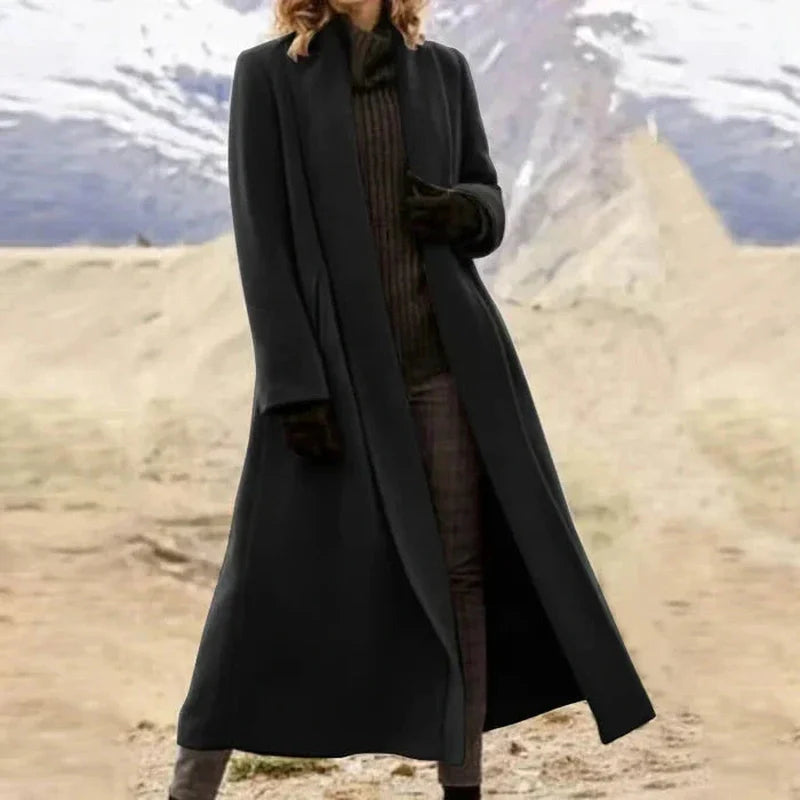Bonjour Melbourne-Ophelia - Timeless Long Wool Coat for an Elegant Look