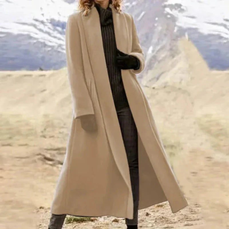 Bonjour Melbourne-Ophelia - Timeless Long Wool Coat for an Elegant Look