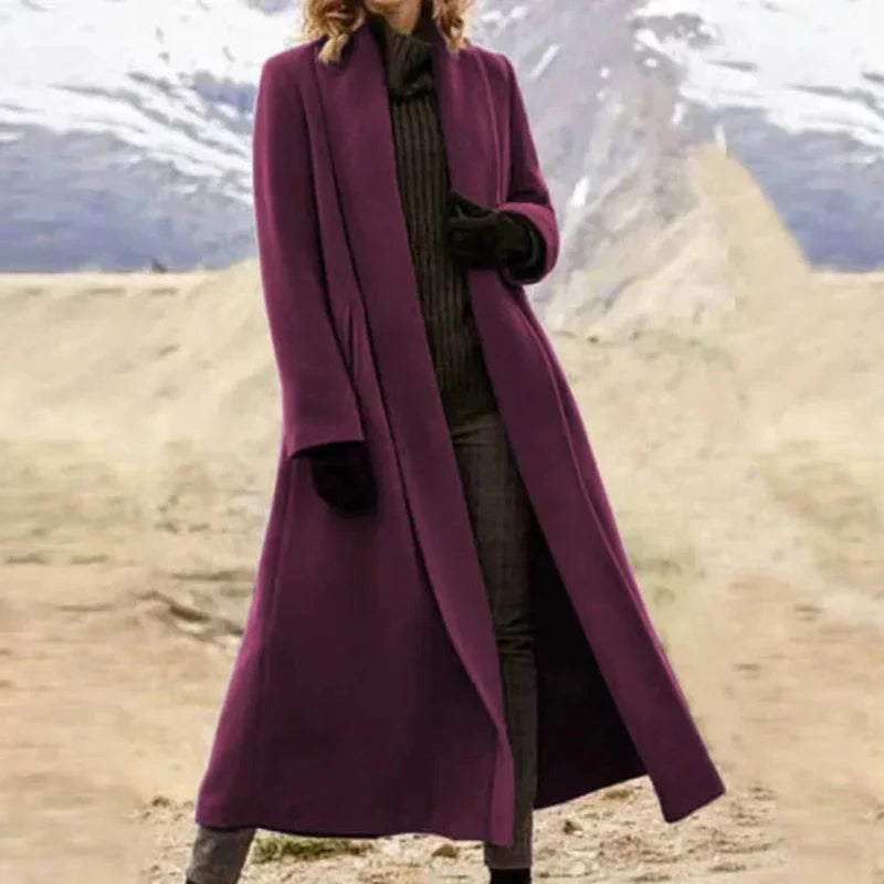 Bonjour Melbourne-Ophelia - Timeless Long Wool Coat for an Elegant Look