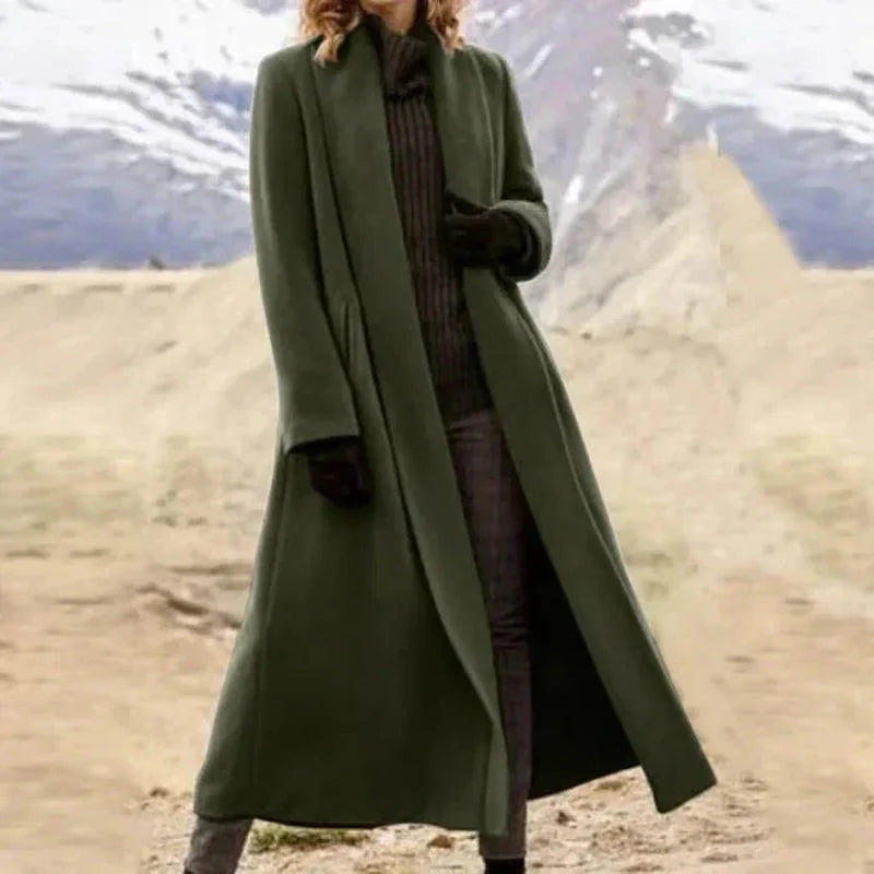 Bonjour Melbourne-Ophelia - Timeless Long Wool Coat for an Elegant Look