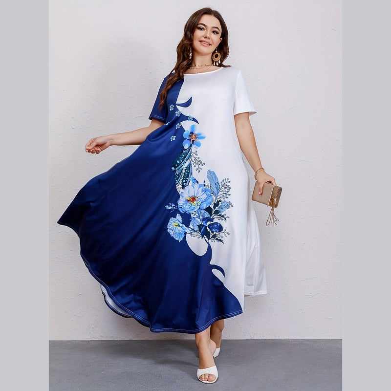 Bonjour MelbourneCasual DressesPlus Size Floral Summer Dress for Women - Effortless Elegance