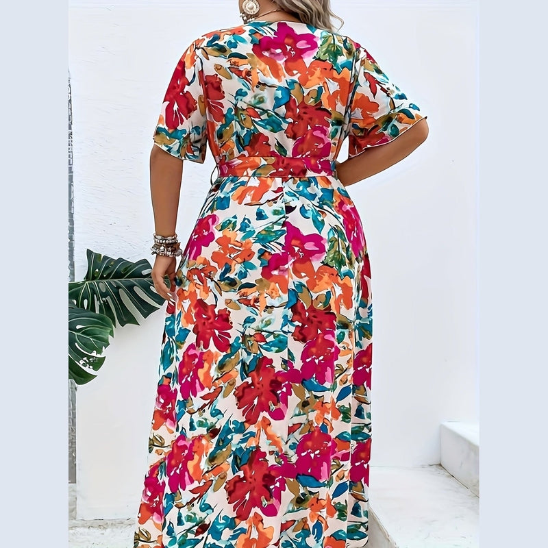 Bonjour MelbourneCasual DressesPlus Size Floral Summer Dress for Women - Effortless Elegance