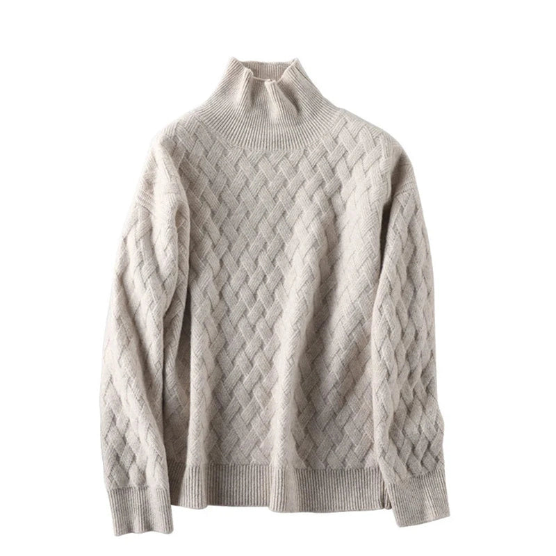 Bonjour Melbourne-Sage - Women's Oversized Cashmere Sweater for Ultimate Comfort