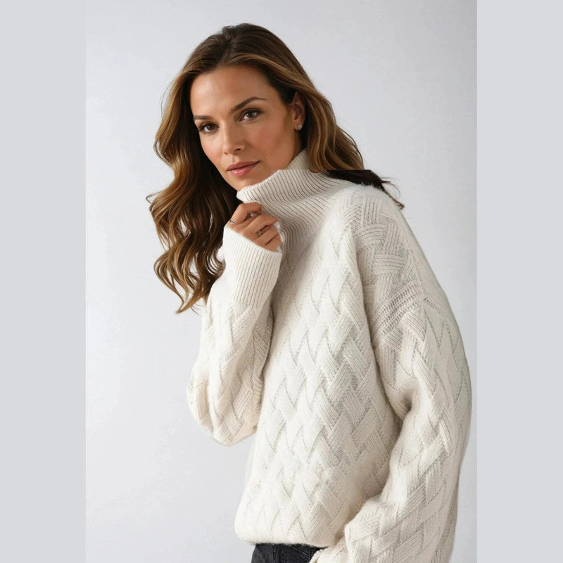 Bonjour Melbourne-Sage - Women's Oversized Cashmere Sweater for Ultimate Comfort