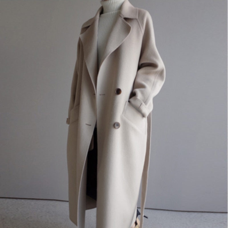 Bonjour Melbourne-Sophia - Timeless Wool Coat with Elegant Design and Convenient Pockets