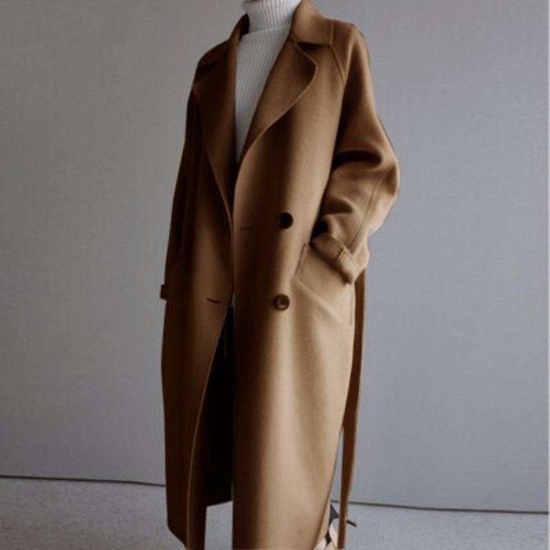 Bonjour Melbourne-Sophia - Timeless Wool Coat with Elegant Design and Convenient Pockets