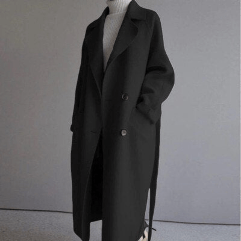 Bonjour Melbourne-Sophia - Timeless Wool Coat with Elegant Design and Convenient Pockets