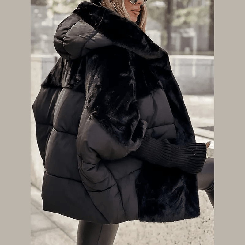 Bonjour Melbourne-Coat-Sophie - Chic Multicolored Winter Coat