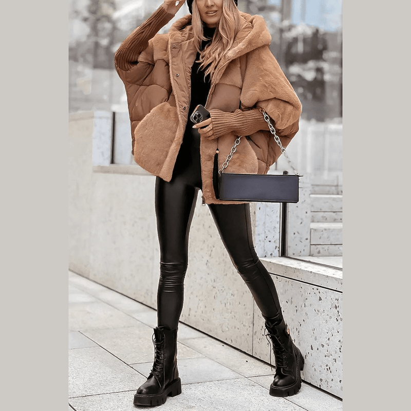 Bonjour Melbourne-Coat-Sophie - Chic Multicolored Winter Coat