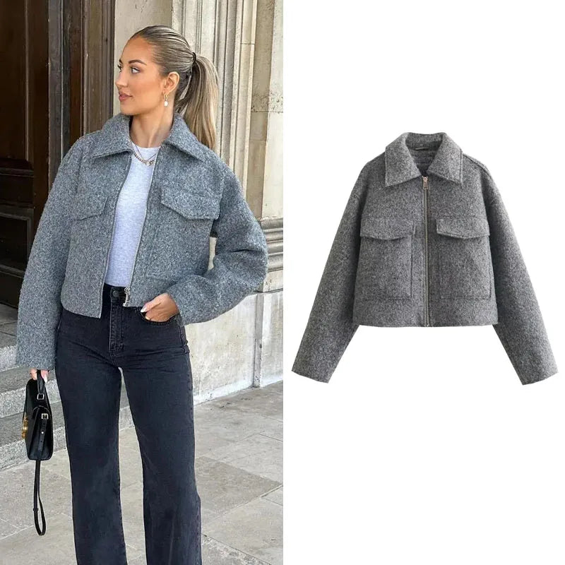 Bonjour Melbourne-Sophie - Elegant Short Tweed Jacket for a Chic Look
