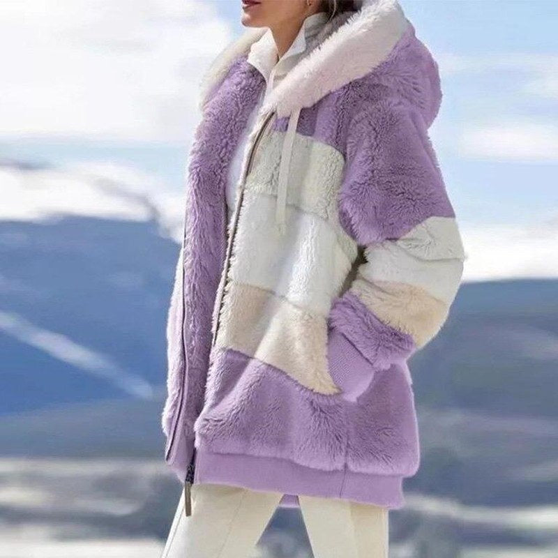 Bonjour Melbourne-manteau-Sophie - Stylish Autumn Cardigan with Cozy Fleece Comfort
